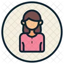 Woman Profile  Icon