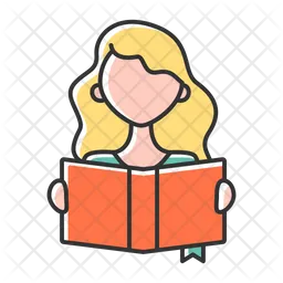 Woman read book  Icon