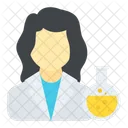 Woman Scientist Lab Icon