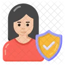 Female Security Woman Security Women Protection Icon