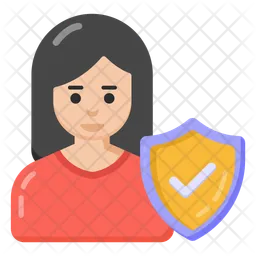 Woman Security  Icon