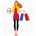 Woman Shopping Icon