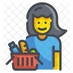 Woman Shopping  Icon