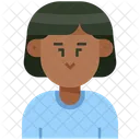 Woman Short Hair Icon