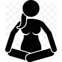 Woman sitting  Icon