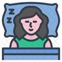 Woman Sleep  Icon