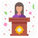 Woman Speaker  Icon