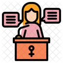 Woman Speech  Icon