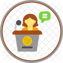 Woman Speech  Icon