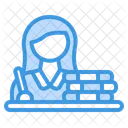 Woman student  Icon