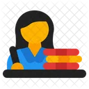 Woman student  Icon