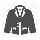 Woman Suit Down Jacket Coat Icon