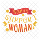 Woman Support Woman Icon