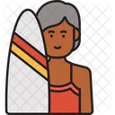 Woman Surfer  Icon