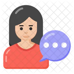 Woman Talking  Icon