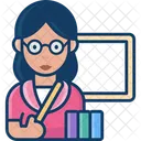Woman Teacher Woman Professor Professor Icon
