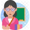 Woman Teacher Woman Professor Professor Icon