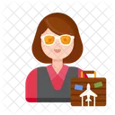 Woman Traveler  Icon