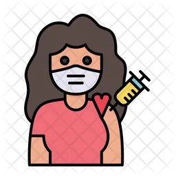 Woman Vaccination  Icon