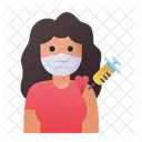Woman Vaccination Woman Vaccination Icon