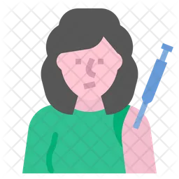 Woman Vaccination  Icon