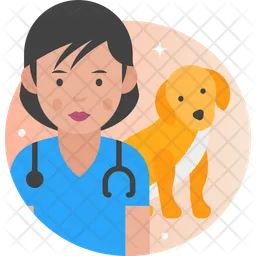 Woman Veterinarian  Icon