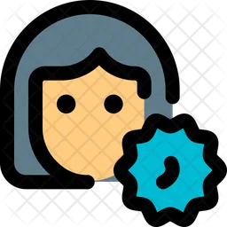 Woman virus  Icon