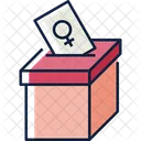 여자 목소리 목소리 투표 아이콘