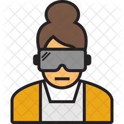 Woman Vr Headset  Icon