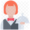 Woman Waiter  Icon