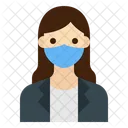 Mask Face Sick Virus Hygienic Protection Dust Covid Icon