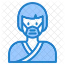 Woman Waring Mask Face Mask Girl With Mask Icon