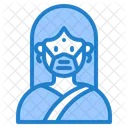 Woman Waring Mask Face Mask Girl With Mask Icon