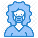 Woman Waring Mask Face Mask Girl With Mask Icon