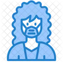 Woman Waring Mask Face Mask Girl With Mask Icon