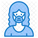 Woman Waring Mask Face Mask Girl With Mask Icon
