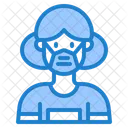 Woman Waring Mask Face Mask Girl With Mask Icon