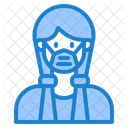 Woman Waring Mask Face Mask Girl With Mask Icon