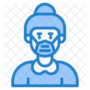 Woman Waring Mask Face Mask Girl With Mask Icon