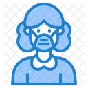 Woman Waring Mask Face Mask Girl With Mask Icon