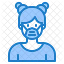 Woman Waring Mask Face Mask Girl With Mask Icon
