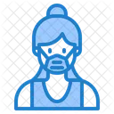 Woman Waring Mask Face Mask Girl With Mask Icon