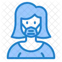 Woman Waring Mask Face Mask Girl With Mask Icon