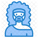 Woman Waring Mask Face Mask Girl With Mask Icon