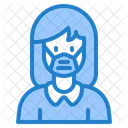 Woman Waring Mask Face Mask Girl With Mask Icon