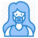 Woman Waring Mask Face Mask Girl With Mask Icon