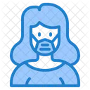 Woman Waring Mask Face Mask Girl With Mask Icon