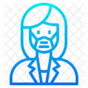 Woman Waring Mask Face Mask Girl With Mask Icon