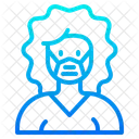 Woman Waring Mask Face Mask Girl With Mask Icon