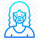 Woman Waring Mask Face Mask Girl With Mask Icon